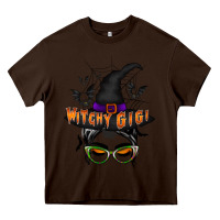Chocolate Brown witchy gigi Heavy Core Tee - RacoonDesign