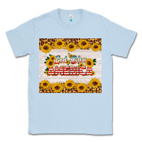 Dusty Blue god bless america tumbler Classic Tee - HRA Design Shop
