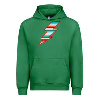 Emerald Teal and Orange Serape Lightning Urban Hoodie - Bettercallsaul