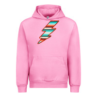 Teal And Orange Serape Lightning Urban Hoodie | Teevron