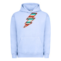 Pigment Grape Ice Teal and Orange Serape Lightning Urban Hoodie - Bettercallsaul