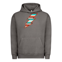 Pigment Tornado Teal and Orange Serape Lightning Urban Hoodie - Bettercallsaul