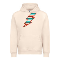 Sandshell Teal and Orange Serape Lightning Urban Hoodie - Bettercallsaul