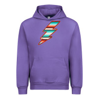 Tulip Teal and Orange Serape Lightning Urban Hoodie - Bettercallsaul