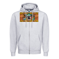Heather Grey joy license plate Zipper Hoodie - Artiststas