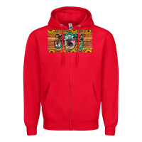 Red joy license plate Zipper Hoodie - Artiststas