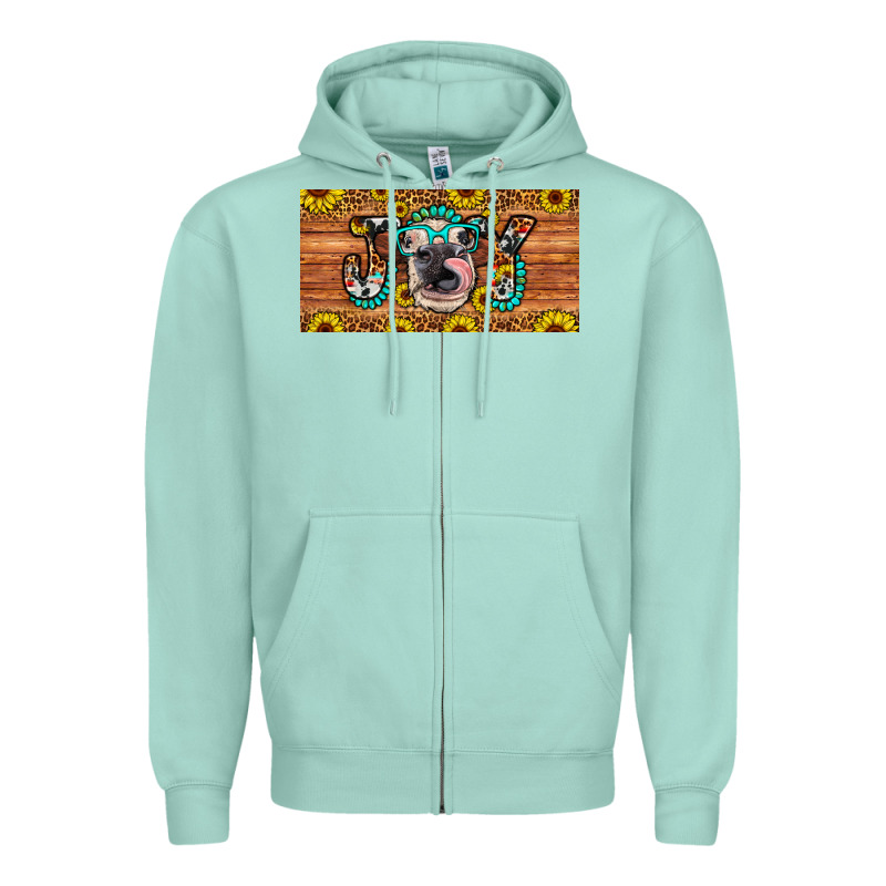 Joy License Plate Zipper Hoodie by Artiststas | Teevron