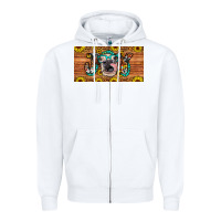 White joy license plate Zipper Hoodie - Artiststas