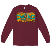 Burgundy free spirit license plate Long Sleeve Tee - HRA Design Shop