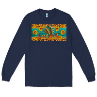 Navy free spirit license plate Long Sleeve Tee - HRA Design Shop