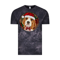 Cloud Black beagle christmas ornament Vintage Tee - RanaPortraitStore