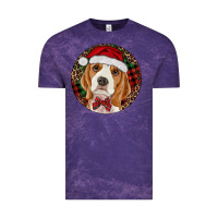 Cloud Purple beagle christmas ornament Vintage Tee - RanaPortraitStore