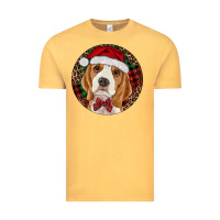 Vintage Mustard beagle christmas ornament Vintage Tee - RanaPortraitStore