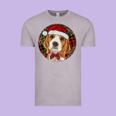 Beagle Christmas Ornament Vintage Tee Designed By Ranaportraitstore