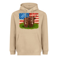 Mushroom American cows Heavyweight Hoodie - MaliasSmallBusiness