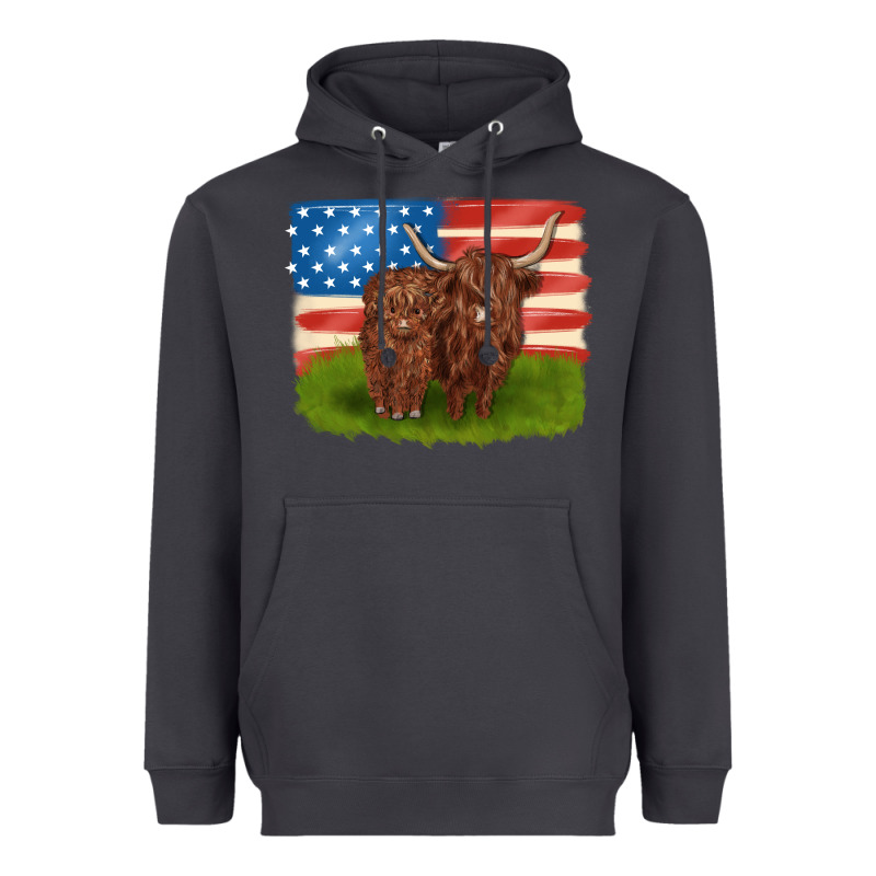 American Cows Heavyweight Hoodie by MaliasSmallBusiness | Teevron