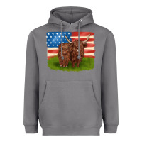 Storm American cows Heavyweight Hoodie - MaliasSmallBusiness