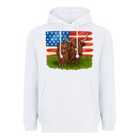 White American cows Heavyweight Hoodie - MaliasSmallBusiness