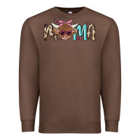 Chestnut mama cow Premium Sweatshirt - MaliasSmallBusiness