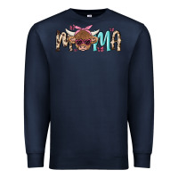 Navy mama cow Premium Sweatshirt - MaliasSmallBusiness
