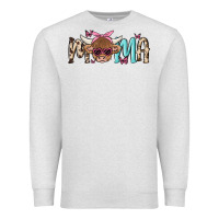Oatmeal Heather mama cow Premium Sweatshirt - MaliasSmallBusiness