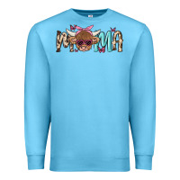 Ocean Blue mama cow Premium Sweatshirt - MaliasSmallBusiness