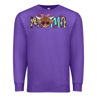 Purple mama cow Premium Sweatshirt - MaliasSmallBusiness