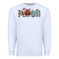 White mama cow Premium Sweatshirt - MaliasSmallBusiness