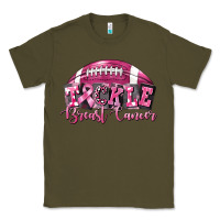 Army Green Tickle Breast Cancer Football Classic Tee - FaDigitalArtStudio
