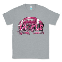 Heather Grey Tickle Breast Cancer Football Classic Tee - FaDigitalArtStudio