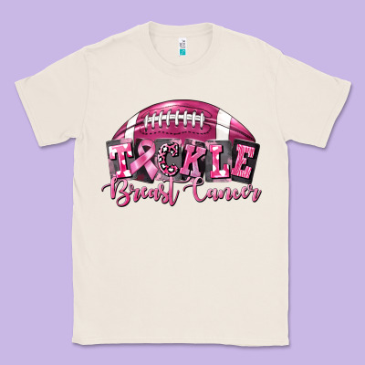 Tickle Breast Cancer Football Classic Tee Designed By Fadigitalartstudio