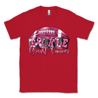 Red Tickle Breast Cancer Football Classic Tee - FaDigitalArtStudio