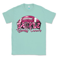 Seafoam Tickle Breast Cancer Football Classic Tee - FaDigitalArtStudio