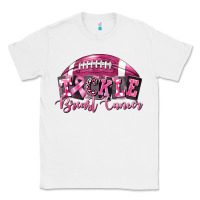 White Tickle Breast Cancer Football Classic Tee - FaDigitalArtStudio