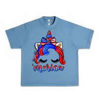 Pebble Blue 4th of july 'merica unicorn Urban Heavy Tee - Zillion Design Studio
