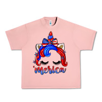 Salmon 4th of july 'merica unicorn Urban Heavy Tee - Zillion Design Studio