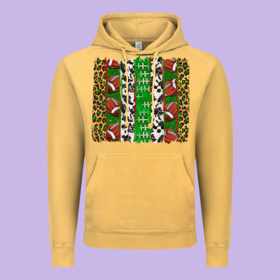 Football Brush Strokes Vintage Hoodie Designed By Texasbilliewilder