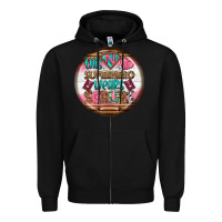 Black nurse round earrings 1 Zipper Hoodie - BundleAndBundleShop