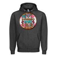 Charcoal Heather nurse round earrings 1 Zipper Hoodie - BundleAndBundleShop