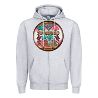 Heather Grey nurse round earrings 1 Zipper Hoodie - BundleAndBundleShop