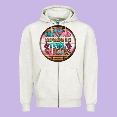 Nurse Round Earrings 1 Zipper Hoodie Designed By Bundleandbundleshop