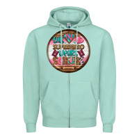 Seafoam nurse round earrings 1 Zipper Hoodie - BundleAndBundleShop