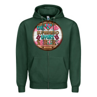 Sports Green nurse round earrings 1 Zipper Hoodie - BundleAndBundleShop