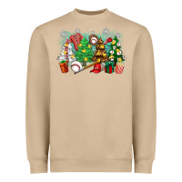 Mushroom christmas trees with baseball Heavyweight Sweatshirt - Zillion Design Studio