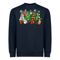 Navy christmas trees with baseball Heavyweight Sweatshirt - Zillion Design Studio