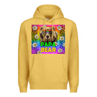 Antique Gold Western Papa Bear LGBTQ+ Tumbler Premium Hoodie - BundleAndBundleShop