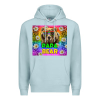 Blue Mist Western Papa Bear LGBTQ+ Tumbler Premium Hoodie - BundleAndBundleShop