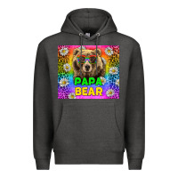 Charcoal Heather Western Papa Bear LGBTQ+ Tumbler Premium Hoodie - BundleAndBundleShop
