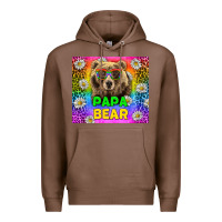 Chestnut Western Papa Bear LGBTQ+ Tumbler Premium Hoodie - BundleAndBundleShop
