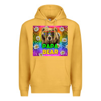 Mustard Western Papa Bear LGBTQ+ Tumbler Premium Hoodie - BundleAndBundleShop